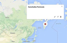 Kamchatka Peninsula, Sea of Okhotsk in Russia, coast of Kamchatka, The Dalniy Vostok