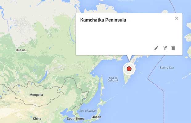 Kamchatka Peninsula, Sea of Okhotsk in Russia, coast of Kamchatka, The Dalniy Vostok