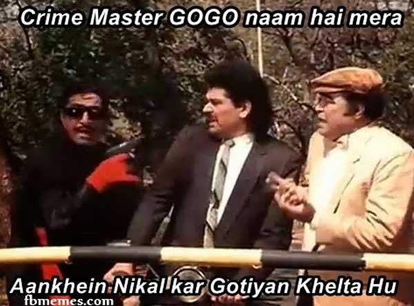 क्राइम मास्टर 'गोगो' का किरदार तो आज भी लोगों के ज़हन में है।