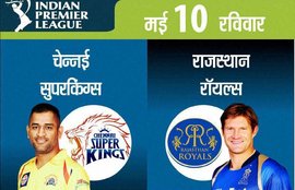 चेन्नई सुपर किंग्स, राजस्थान रॉयल्स, आईपीएल 8, CSK vs RR, CSK vs RR Live, CSK vs RR Score, CSK vs RR Live Score, Rajasthan Royals, Chennai Supre Kings, CSK vs RR Match, CSK vs RR IPL, IPL 8, IPL 2015,IPL News