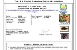 जम्मू कश्मीर, गाय ऐडमिट कार्ड, गाय, ऐडमिट कार्ड, गाय को ऐडमिट कार्ड, cow admit card, jk cow admit card, jk admit card, jk professional exam, jk professional entrance examination, omar abdullah, junaid azim mattu, jk news, india news
