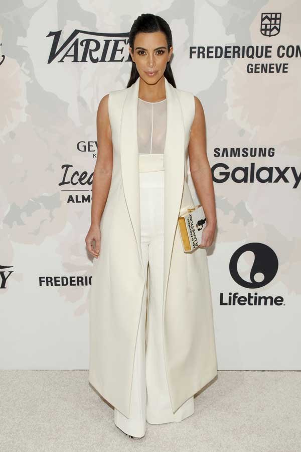 किम कारदाशियां ने पहले भी कई बार अपने पति कान्ये की तारीफ करती आई हैं नज़र। (फोटो: एपी)