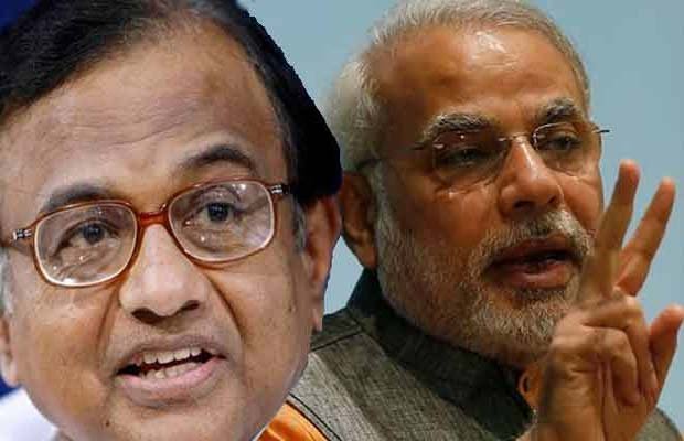 ललितगेट-चिक्की घोटाले में चिदंबरम ने प्रधानमंत्री की चुप्पी पर उठाए सवाल