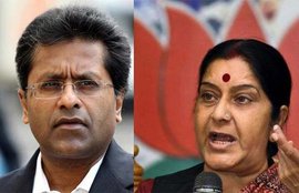सुषमा स्वराज, विदेश मंत्री सुषमा स्वराज, ललित मोदी, ललित मोदी पर आरोप, ललित मोदी पर बैन, Sushma Swaraj, Lalit Modi, Lalit Modi Visa, Lalit Modi Britain Visa, Sushma Swaraj Favour Lalit Modi, IPL Former Lalit Modi, India News