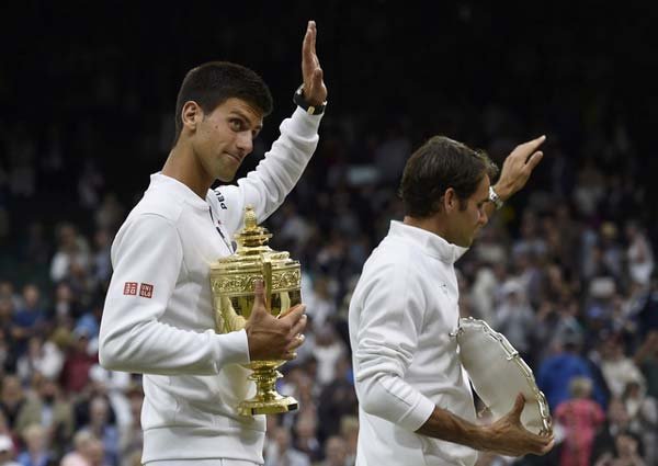 नोवाक जोकोविच, रोजर फेडरर, विंबलडन 2015, विंबलडन चैंपियन, Novak Djokovic, Roger Federer, Novak Djokovic Win Wimbledon, Novak Djokovic vs Roger Federer, Djokovic Beat Federer, Wimbledon 2015 Champion, Wimbledon 2015