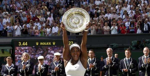 सेरेना विलियम्स, गारबाइन मुगुरुजा, विंबलडन, ग्रैंडस्लैम खिताब, Serena Williams, Serena Williams Wimbledon, Serena Williams vs Garbine Muguruza, Williams vs Muguruza, Wimbledon 2015, Wimbledon News