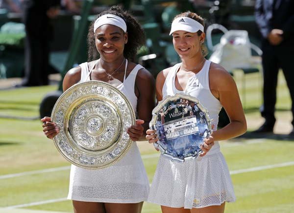 सेरेना विलियम्स, गारबाइन मुगुरुजा, विंबलडन, ग्रैंडस्लैम खिताब, Serena Williams, Serena Williams Wimbledon, Serena Williams vs Garbine Muguruza, Williams vs Muguruza, Wimbledon 2015, Wimbledon News