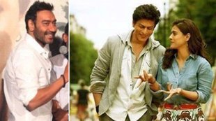 शाहरुख खान, काजोल, अजय देवगन, दिलवाले, फिल्म दिलवाले, बॉलीवुड, Shah Rukh Khan, shah rukh khan ajay devgn, ajay devgn, srk ajay devgn, shah rukh khan ajay devgn bulgaria, shah rukh khan Kajol, kajol, Rohit Shetty, Dilwale, Drishyam, Ajay Devgn, Ajay SRK, Varun Dhawan, Kriti Sanon, Boman Irani, Vinod Khanna, entertainment news