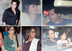 बजरंगी भाईजान, बजरंगी भाईजान रिलीज़, सलमान खान, सलमान खान बजरंगी भाईजान, करीना कपूर, नवाजुद्दीन सिद्दिकी, सैफ अली खान, सलीम खान, सलमा खान, अलवीरा खान, बॉलीवुड, बॉलीवुड न्यूज़, मनोरंजन, Bajrangi Bhaijaan, Salman Khan, Kareena Kapoor, Saif Ali Khan, Salman Khan Bajrangi Bhaijaan, Salim Khan, Salma Khan, Alvira Khan, Nawauddin Siddiqui, Salman Khan Kareena party photos, Salman Kareena Bajrangi Bhaijaan, Bajrangi Bhaijaan photos