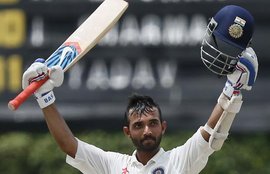Ajinkya Rahane, Ajinkya Rahane Century, Ajinkya Rahane vs Sri Lanka, India vs Sri Lanka, Ajinkya Rahane Test Century, India vs Sri Lanka Test Series, India vs Sri Lanka 2nd Test, Ajinkya Rahane News, Ajinkya Rahane Latest News, Ajinkya Rahane Century, Ajinkya Rahane Pics