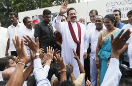 महिंदा राजपक्षे, राजपक्षे, श्रीलंका, श्रीलंका पोल 2015, mahinda rajapaksa, sirisena, sri lanka presidential election, sri lanka election campaign, sri lanka, wasim thajudeen charred body, wasim thajudeen accident