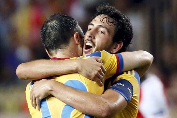 मोनाको ने वालेंशिया को 2-1 से हराया लेकिन औसत में 3-4 से हार गई। (फोटो-रॉयटर्स) मोनाको ने वालेंशिया को 2-1 से हराया लेकिन औसत में 3-4 से हार गई। (फोटो-रॉयटर्स)