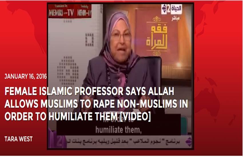 female professor, Professor Suad Saleh, LiveLeak, suad saleh al saleh, Non muslim Woman, Rape, Allah allows, Al Azhar University, Rape, गैर मुस्लिम महिलाएं, रेप, इस्लाम, मिस्र प्रोफेसर, महिला प्रोफेसर, रेप इजाजत, latest world news, hindi news female professor, Professor Suad Saleh, LiveLeak, suad saleh al saleh, Non muslim Woman, Rape, Allah allows, Al Azhar University, Rape, गैर मुस्लिम महिलाएं, रेप, इस्लाम, मिस्र प्रोफेसर, महिला प्रोफेसर, रेप इजाजत, latest world news, hindi news