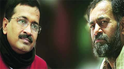 योगेंद्र यादव, अरविंद केजरीवाल, भूमि अधिग्रहण बिल, yogendra yadav, arvind kejriwal, land acquisition act
