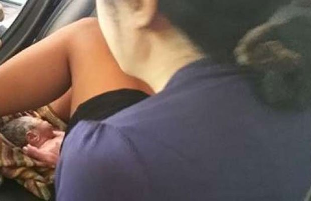 कार, ग्रभवती महिला, कार डिलेवरी, न्यूजर्सी, ट्रैफिक, Car delivery, traffic, pregnant woman, baby born in car