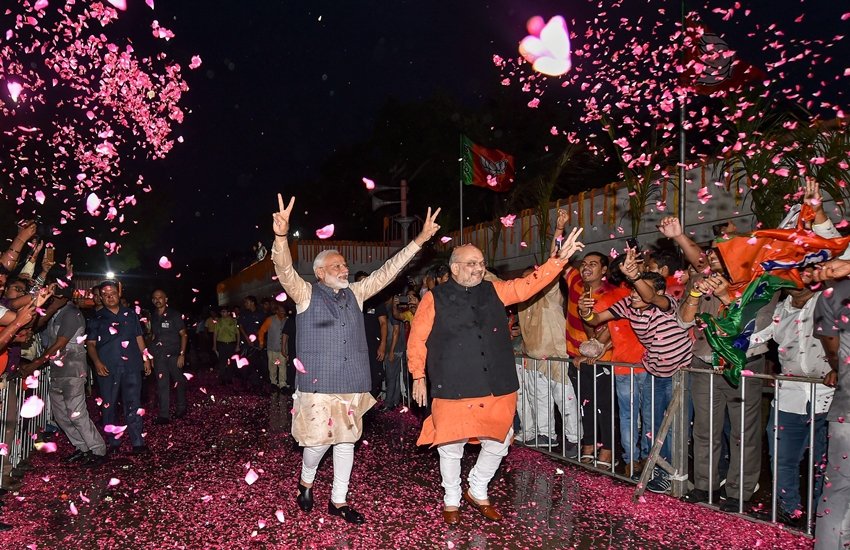प्रधानमंत्री नरेंद्र मोदी और भाजपा अध्यक्ष अमित शाह। (फोटो-PTI)