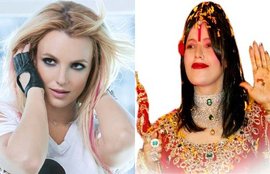 राधे मां, ब्रिटनी स्पीयर, पॉप स्टार ब्रिटनी, राधे मां फोलॉवर ब्रिटी, Radhe maa, britney spears radhe maa follower, popstar britney spears radhe maa fan