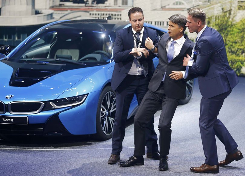 BMW CEO, BMW CEO Harald Krueger, Frankfurt Motor Show, Germany