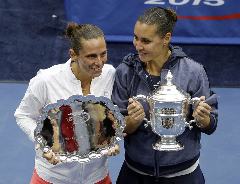 अमेरिकी ओपन, फ्लाविया पेनेटा, ग्रैंडस्लैम खिताब, रोबर्टा विंची, Flavia Pennetta, Roberta Vinci, Flavia Pennetta vs Roberta Vinci, Pennetta vs Vinci, Flavia vs Roberta, US Open, US Open tennis, US Open tennis tournament