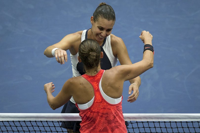 अमेरिकी ओपन, फ्लाविया पेनेटा, ग्रैंडस्लैम खिताब, रोबर्टा विंची, Flavia Pennetta, Roberta Vinci, Flavia Pennetta vs Roberta Vinci, Pennetta vs Vinci, Flavia vs Roberta, US Open, US Open tennis, US Open tennis tournament
