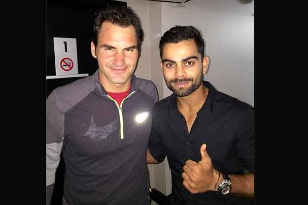 Roger Federer, Virat kohli, caption virat kohli, cricket, kohli co-owner of rojer, रोजर फेडरर, विराट कोहली, क्रिकेट, खेल समाचार