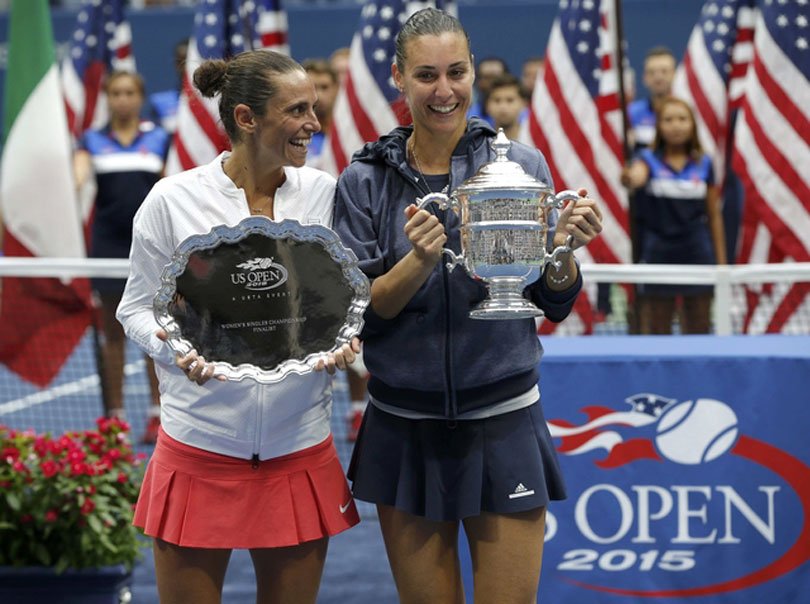अमेरिकी ओपन, फ्लाविया पेनेटा, ग्रैंडस्लैम खिताब, रोबर्टा विंची, Flavia Pennetta, Roberta Vinci, Flavia Pennetta vs Roberta Vinci, Pennetta vs Vinci, Flavia vs Roberta, US Open, US Open tennis, US Open tennis tournament