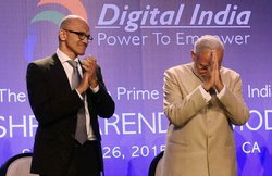 ब्रॉडबैंड को भारत के 5 लाख गांवों तक ले जाने का इरादा: नडेला