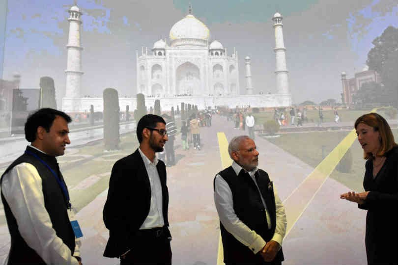Narendra Modi, Google, modi Google visit, modi visit google, sundar pichai, modi google yatra