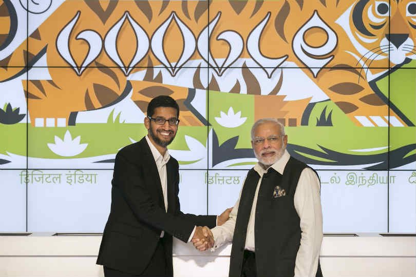 Narendra Modi, Google, modi Google visit, modi visit google, sundar pichai, modi google yatra