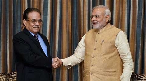 पीएम मोदी और नेपाल के नेता प्रचंड।