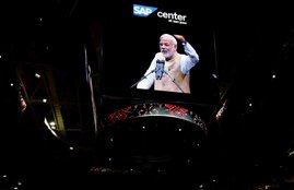 Narendra Modi, Brain Drain, Brain Gain, Sap Centre, Modi in Sap Centre, modi sap centre, San Jose, California, नरेंद्र मोदी, ब्रेन ड्रेन, ब्रेन गेन, सैप सेंटर, कैलिफॉर्निया