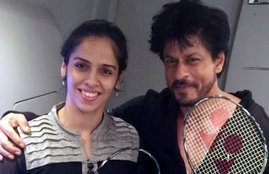 saina nehwal, king khan, dilwale, shahrukh khan, rohit shetty, krati senon, varun dhawan, सायना नेहवाल, शआहरुख खान, रोहित शेट्टी, दिवलाले, वरुण धवन