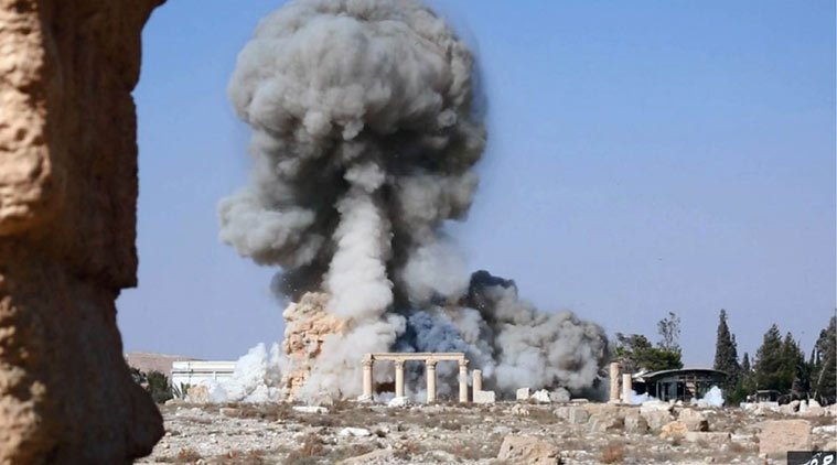 Palmyra, Arch of Triumph, Syria, Islamic State, ISIS, पल्माइरा, इस्लामिक स्टेट, आर्च ऑफ ट्राइअम्फ, बेरूत, सीरिया