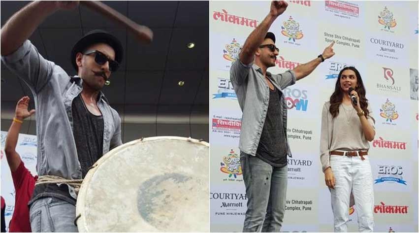 ‘बाजीराव मस्तानी’ फिल्म का पिछले महीने पुणे में प्रमोशन किया गया। पुणे के बालेवाड़ी स्टेडियम के श्री छत्रपति शिवाजी स्पोर्ट्स कॉम्पलेक्स में फिल्म का ‘गजानन’ आरती गीत जारी किया गया।