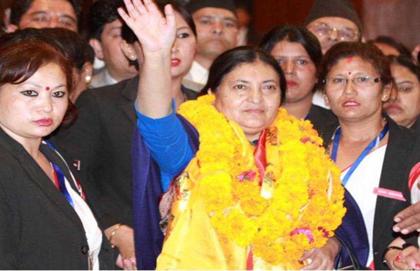 नेपाल, महिला राष्‍ट्रपति, विद्या देवी भंडारी, बिद्या देवी भंडारी, सीपीएन-यूएमएल, हिंदी न्‍यूज, Nepal, President Bidya Devi Bhandari, Madan Kumar, Communist leader, CPN-ML, CPN-UML, Bidya Devi Bhandari, first female President, Nepal President, News about Bidya Devi Bhandari, Hindi News