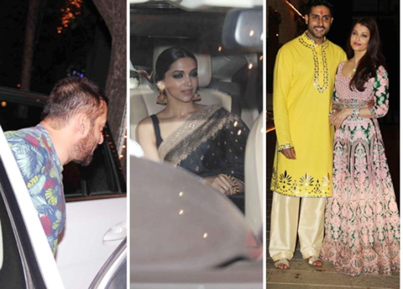 Amitabh Bachchan, Big B, Bachchan Diwali Party, Abhishek Bahchan, Aishwarya Rai Bachchan, Salman Khan, Deepika Padukone, Ranbir Kapoor, Katrina Kaif, Ranvir Singh, Akshay Kapoor, Shilpa Shetty, Raveena Tandon, Bollywood, Entertainment News