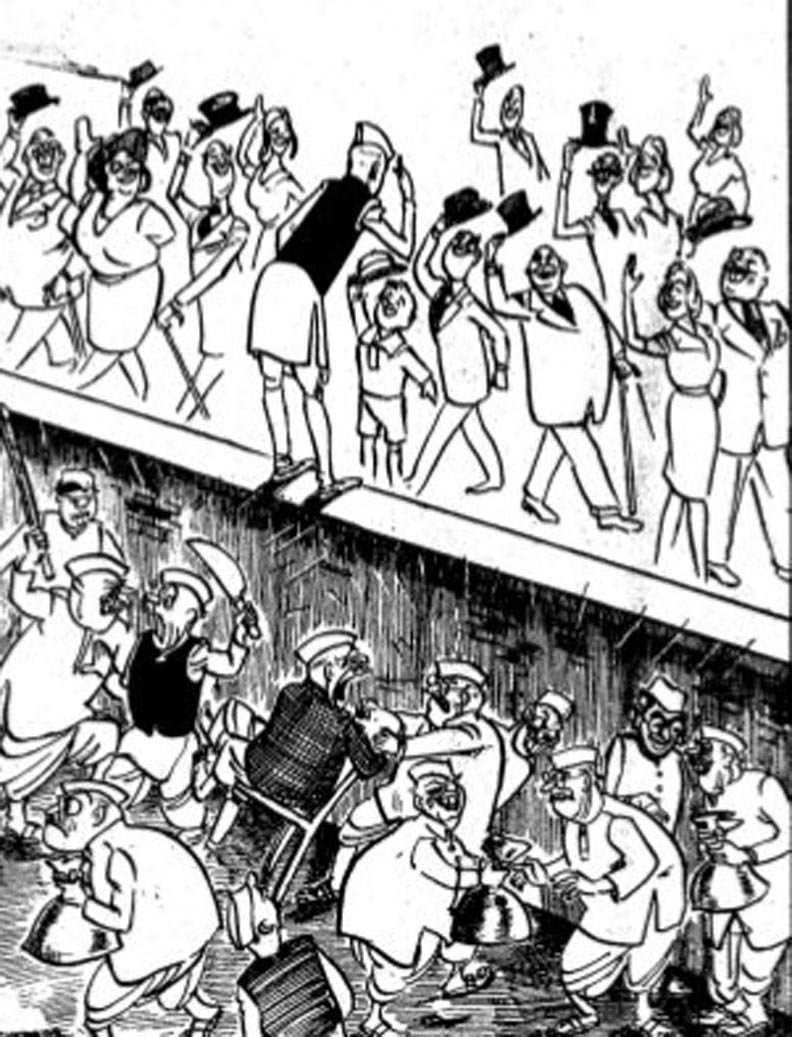 Jawaharlal Nehru, Sardar Vallabhbhai Patel, cartoon, Shankar, 126th birth anniversary, Jawaharlal Nehru, Nehru birth anniversary, जवाहर लाल नेहरू, कांग्रेस, कार्टूनिस्‍ट शंकर, शंकर की नजर में नेहरू, 126वीं जयंती