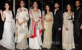 मसाबा की रिसेप्‍शन, मसाबा की शादी, शाहिद कपूर, मीरा राजपूत, कंगना, सोनम कपूर, जोया मोरानी, दिया मिर्जा, Bollywood's IT couple, Shahid Kapoor, Mira Rajput, actresses Kangana Ranaut, Alia Bhatt, Sonam Kapoor, Zoa Morani, Athiya Shetty, Dia Mirza, Aditi Rao Hyadri, Neha Dhupia, wedding reception, Masaba and Madhu Mantena, Masaba, Madhu, grand reception