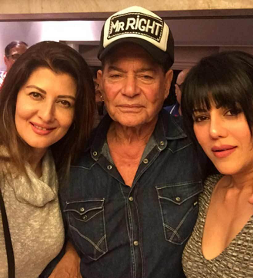 sALMAN KHAN, salim khan, salman father birthday, Sangeeta Bijlani and Sajid Nadiadwala's wife, Warda, helen, sohel khan, arwaz khan, arpita khan