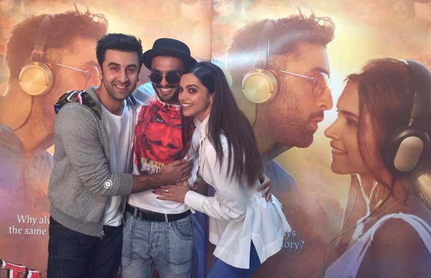 दीपिका पादुकोण, रणवीर कपूर, रणवीर सिंह, तमाशा, बाजीराव मस्तानी, Deepika padukon, tamasha, bajirao mastani, ranbeer kapoor, ranveer singh, bollywood, deepika with ranbeer & ranveer