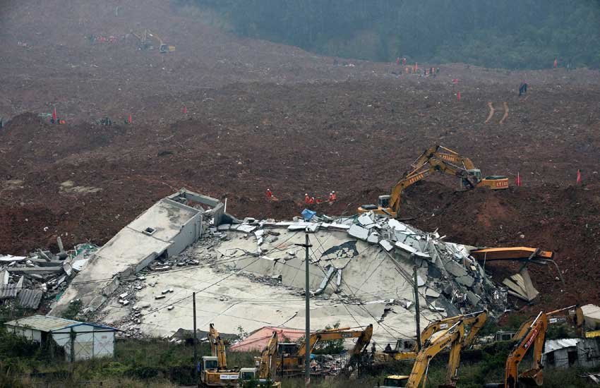 china landslide today, china news, china