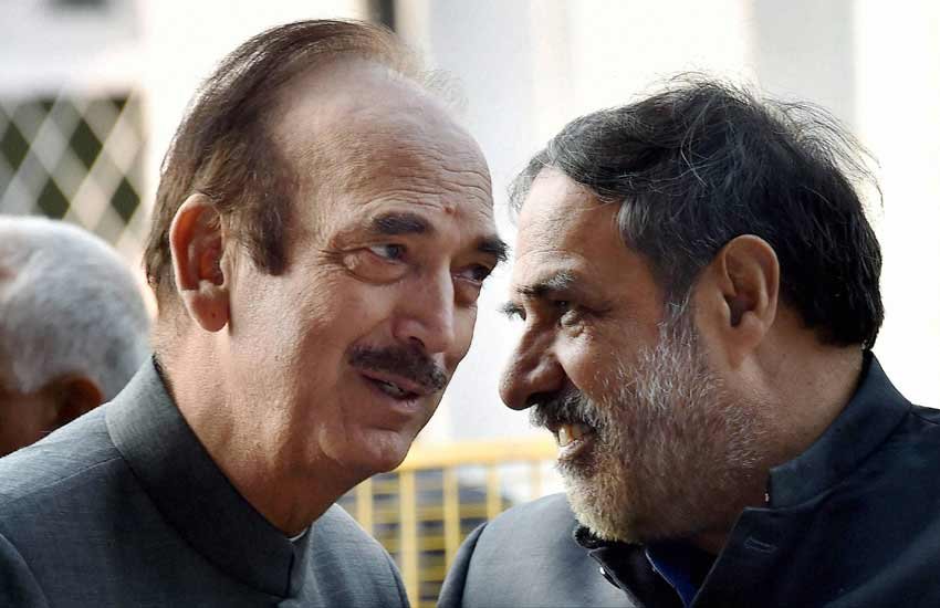 राज्यसभा में विपक्ष के नेता गुलाम नबी आजाद