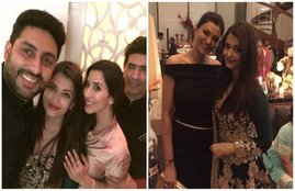 Sushmita Sen, Aishwarya Rai Bachchan, Mukesh Ambani, Nita Ambani, Harbhajan Singh, Geeta Basra, rohit sharma, photo gallery, bollywood photo gallery, सुष्मिता सेना, एश्‍वर्या राय, ऐश्‍वर्या राय, अभिषेक बच्‍चन, बॉलीवुड गैलरी, हरभजन सिंह, गीता बसरा, पार्टी, एंटीलियार में पार्टी, अंबानी हाउस