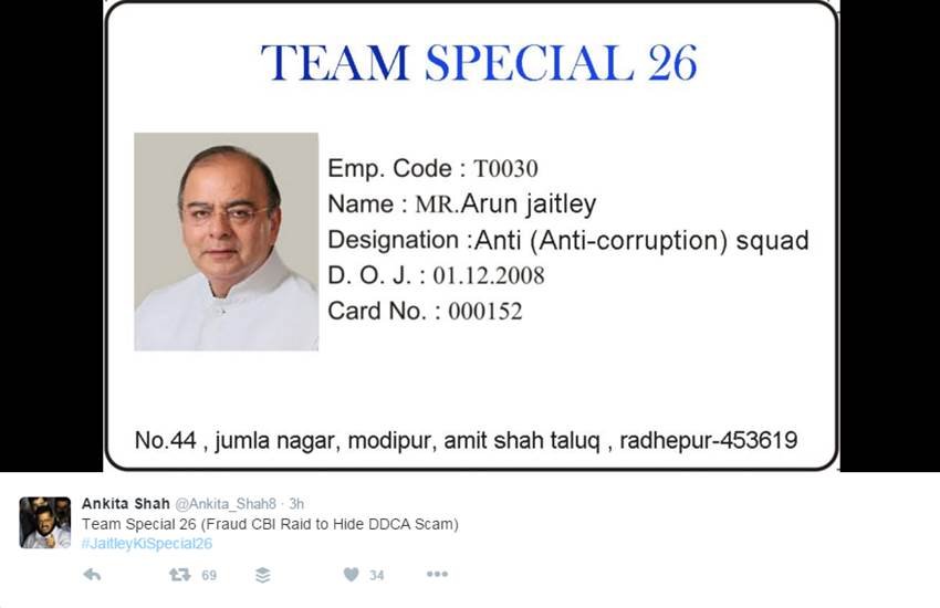 केजरीवाल के ‘दफ्तर’ पर CBI रेड के बाद Twitter पर छाया #JaitleyKiSpecial26 ट्रेंड