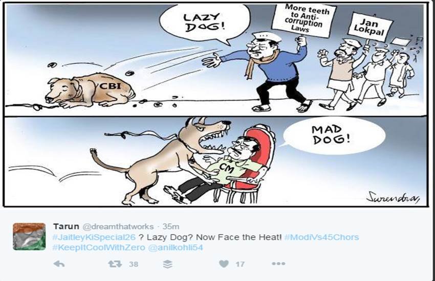 केजरीवाल के ‘दफ्तर’ पर CBI रेड के बाद Twitter पर छाया #JaitleyKiSpecial26 ट्रेंड