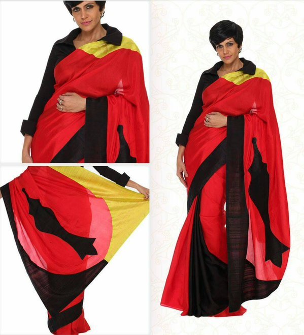 मंदिरा बेदी, मंदिरा बेदी साड़ी, मंदिरा बेदी बीच साड़ी, मंदिरा बेदी बिकनी, beachsaree, mandira bedi, mandira bedi saree, new brand of saris, Me saree, Sunburn music Festival, Sunburn Goa, Gillette India