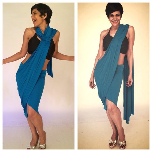 मंदिरा बेदी, मंदिरा बेदी साड़ी, मंदिरा बेदी बीच साड़ी, मंदिरा बेदी बिकनी, beachsaree, mandira bedi, mandira bedi saree, new brand of saris, Me saree, Sunburn music Festival, Sunburn Goa, Gillette India