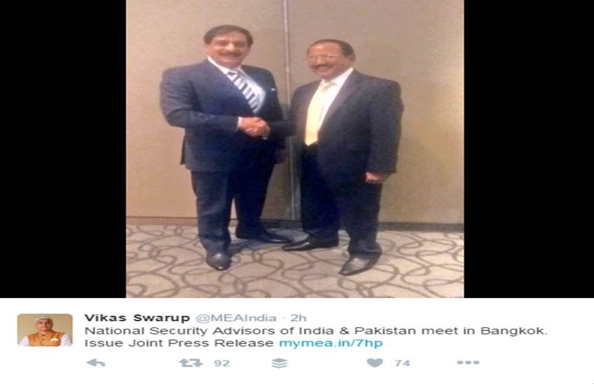 Indo Pak NSA, india pakistan, meet in Bangkok, ajit doval, Nasir Janjua, nawaj modi, J&K, terror, एनएसए, राष्ट्रीय सुरक्षा सलाहकार, भारत पाकिस्तान, जम्मू कश्मीर, अजित डोवाल, नासिर जांजुआ, आतंकवाद, बैंकॉक, एनएसए मीटिंग Indo Pak NSA, india pakistan, meet in Bangkok, ajit doval, Nasir Janjua, nawaj modi, J&K, terror, एनएसए, राष्ट्रीय सुरक्षा सलाहकार, भारत पाकिस्तान, जम्मू कश्मीर, अजित डोवाल, नासिर जांजुआ, आतंकवाद, बैंकॉक, एनएसए मीटिंग