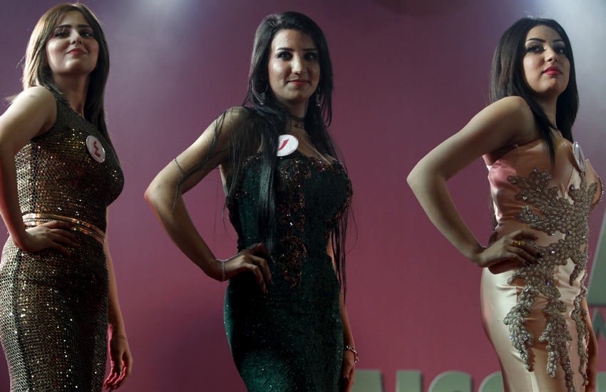 मिस इराक, Iraq beauty contest, मिस इराक 2015, इराक ब्‍यूटी कॉन्‍टेस्‍ट, Miss Iraq beauty pageant, first miss iraq in 40 years
