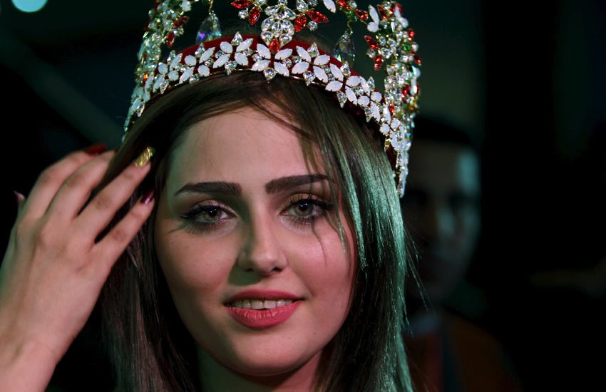 मिस इराक, Iraq beauty contest, मिस इराक 2015, इराक ब्‍यूटी कॉन्‍टेस्‍ट, Miss Iraq beauty pageant, first miss iraq in 40 years